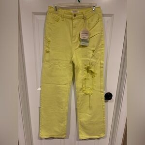 Vibrant MIU Women's Jeans Lime Size 9 (28) Style #EP1986